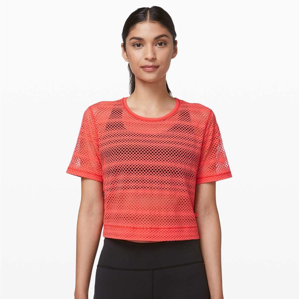 Lululemon Sweat Your Heart Out Short Sleeve
Hot Sunset, 8